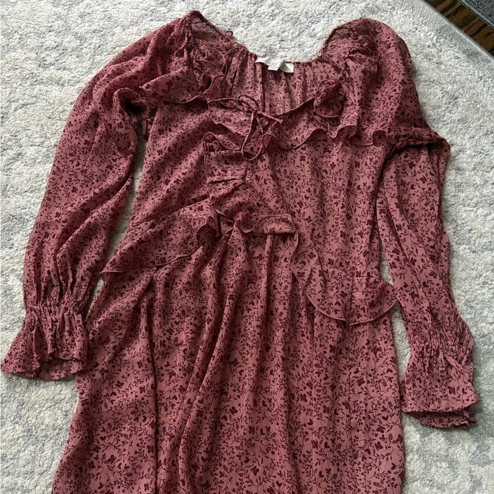 Loft Floral Ruffle Maxi Dress - Picture 5 of 6